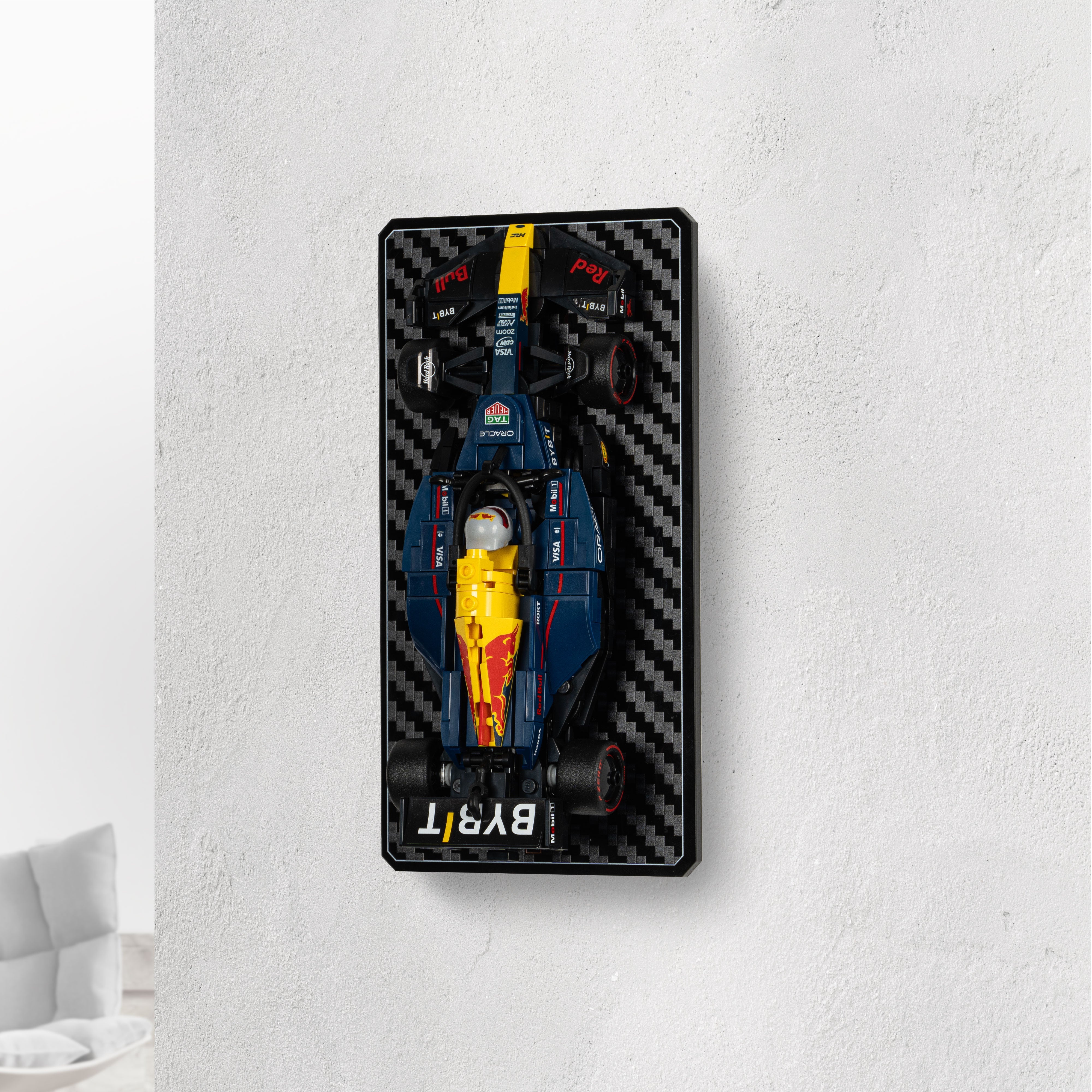 Wall Mountable Display Stand for LEGO® Speed Champions: Formula 1 Range