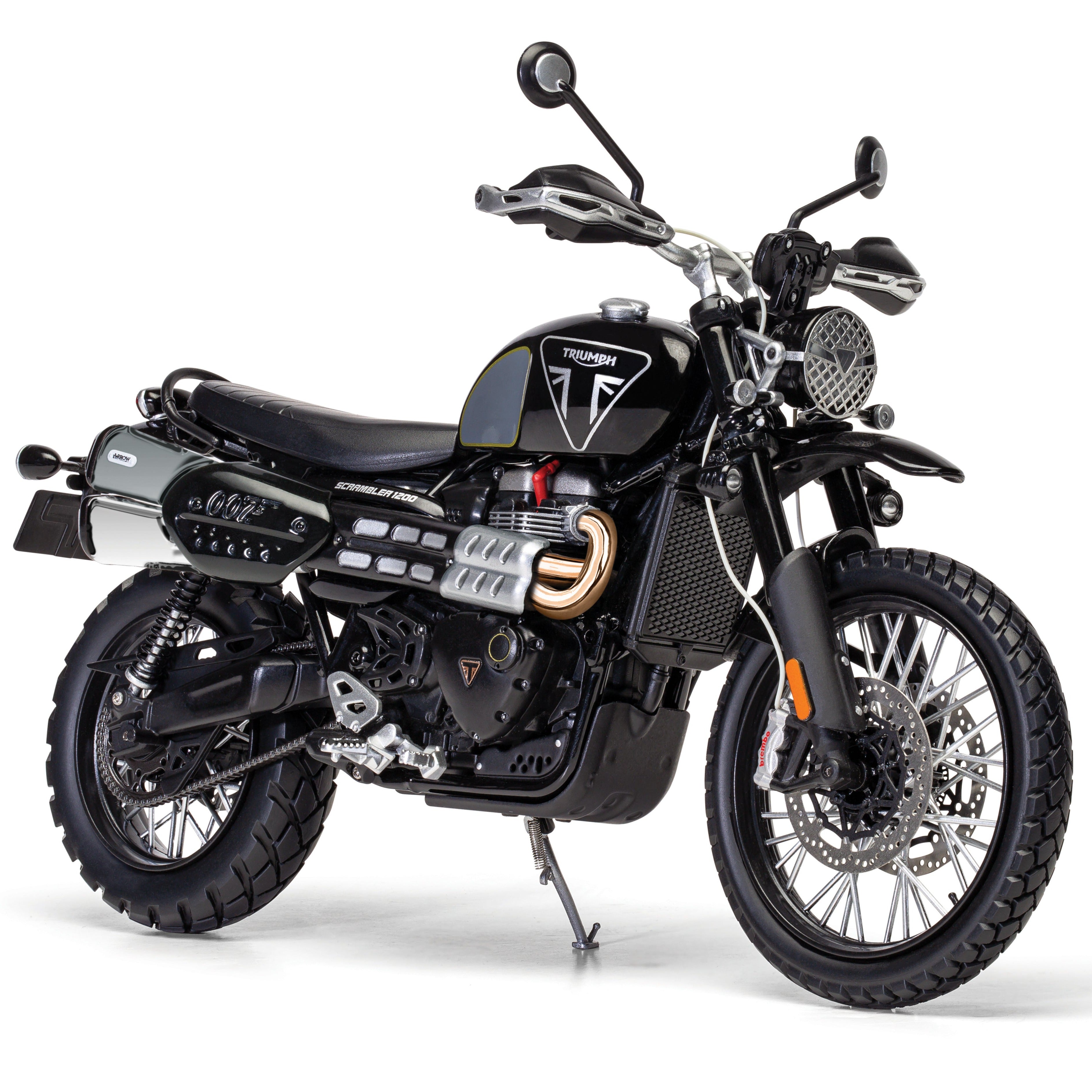 James Bond Triumph Scrambler 1200 Model Bike - 007 Edition - By Corgi