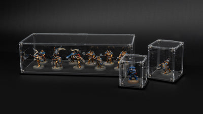 Display Case for Warhammer® Miniature with Clear Background
