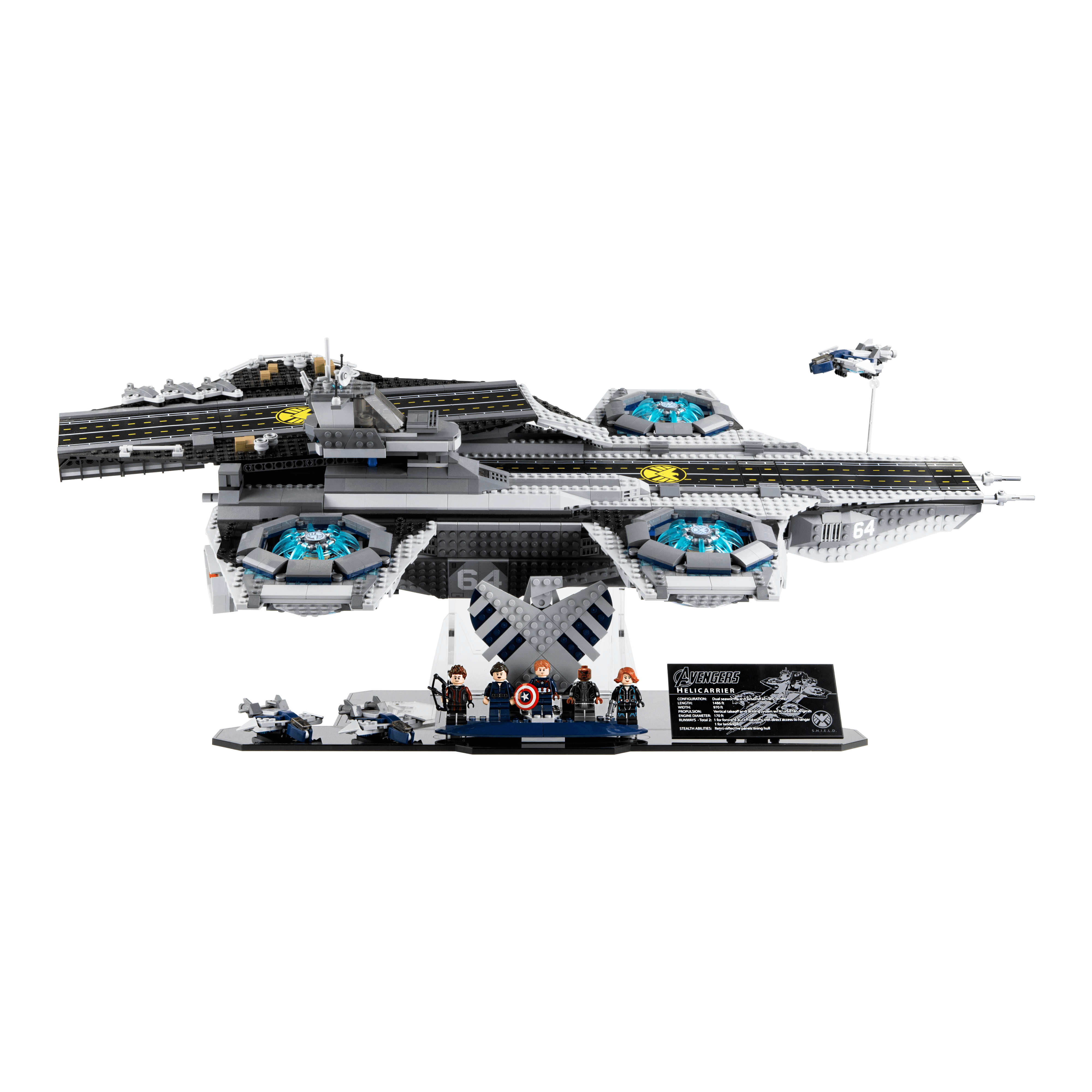 Display Stand for LEGO® Marvel: The Shield Helicarrier (76042)