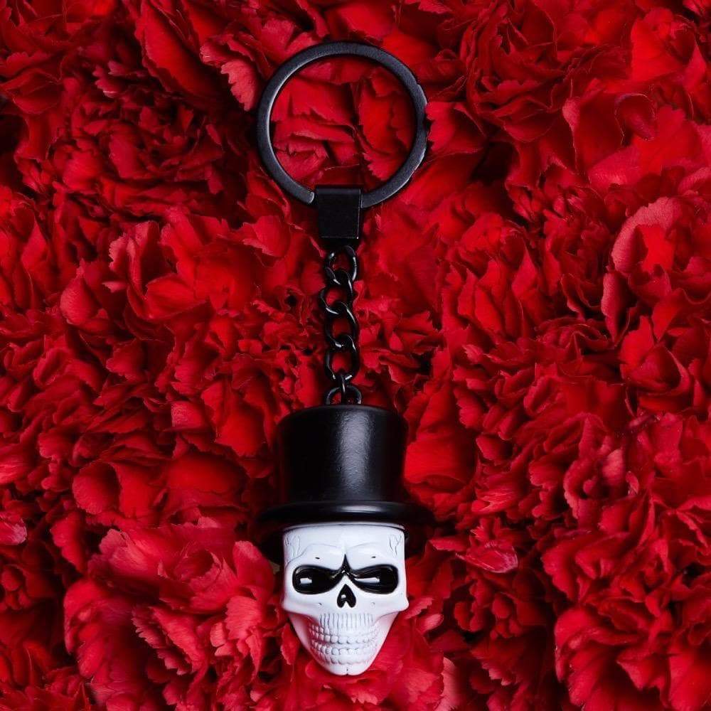 James Bond Spectre Skull Mask Metal & Enamel Keyring