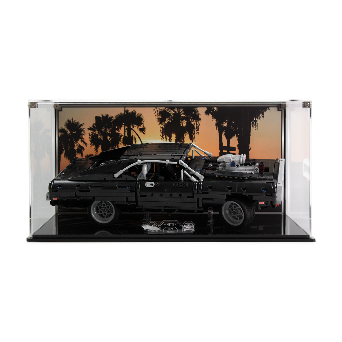 Display Case for LEGO® Technic: Dom's Dodge Charger (42111)