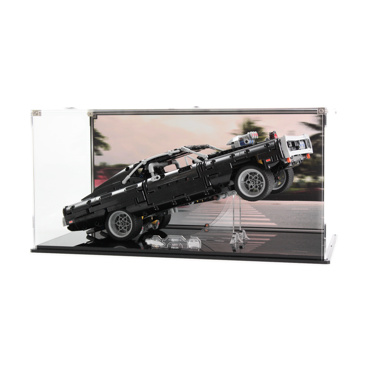 Display Case for LEGO® Technic: Dom's Dodge Charger (42111)