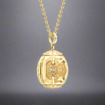 Fabergé x 007 Goldfinger Egg Safe Locket with Ruby Heart Surprise