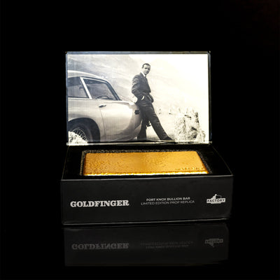 James Bond Fort Knox Gold Bullion Bar Prop Replica - Goldfinger Numbered Edition