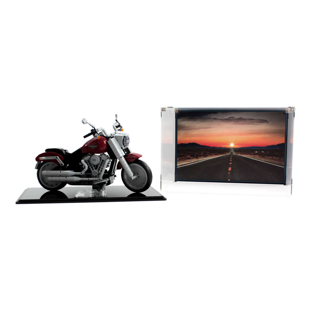 Display Case for LEGO® Creator: Harley Davidson Fatboy (10269)
