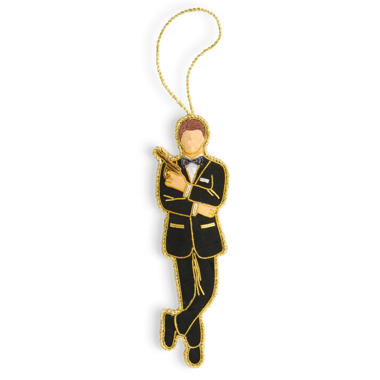 James Bond In Black Tie Tree Decoration