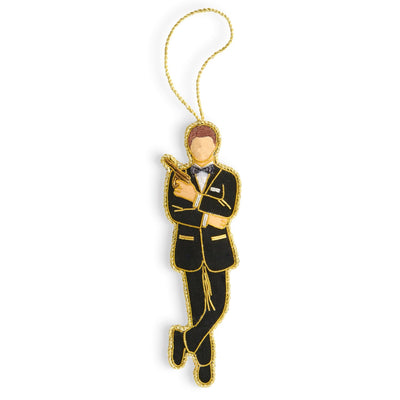 James Bond In Black Tie Tree Decoration