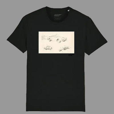 James Bond DB5 Sketch T-Shirt (2 colours)