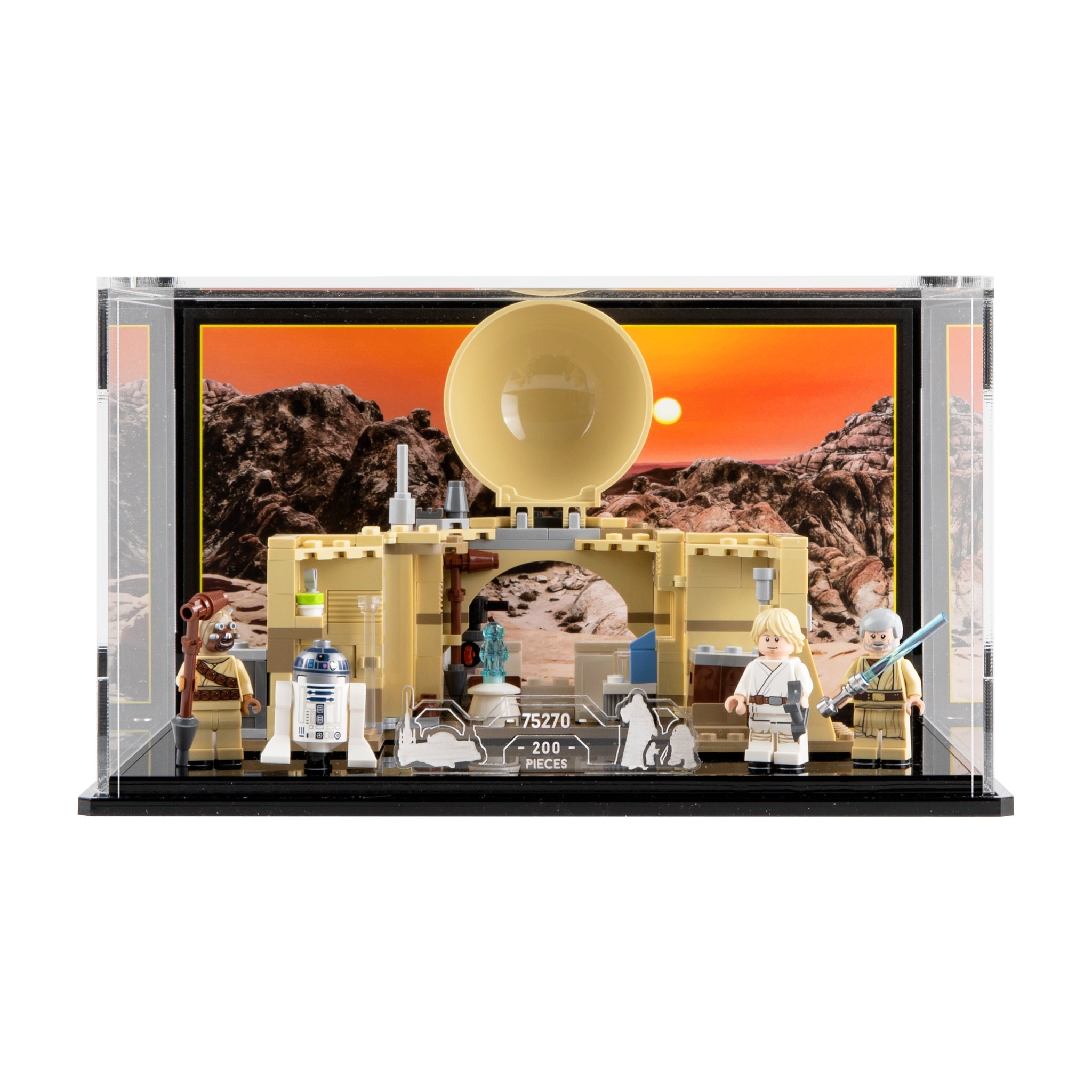 Display Case for LEGO® Star Wars™ Obi-Wan's Hut (75270)