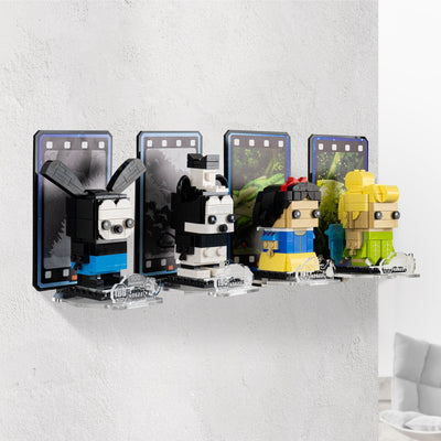 Wall Mounted Display for LEGO® Brickheadz Disney 100th Celebration (40622)