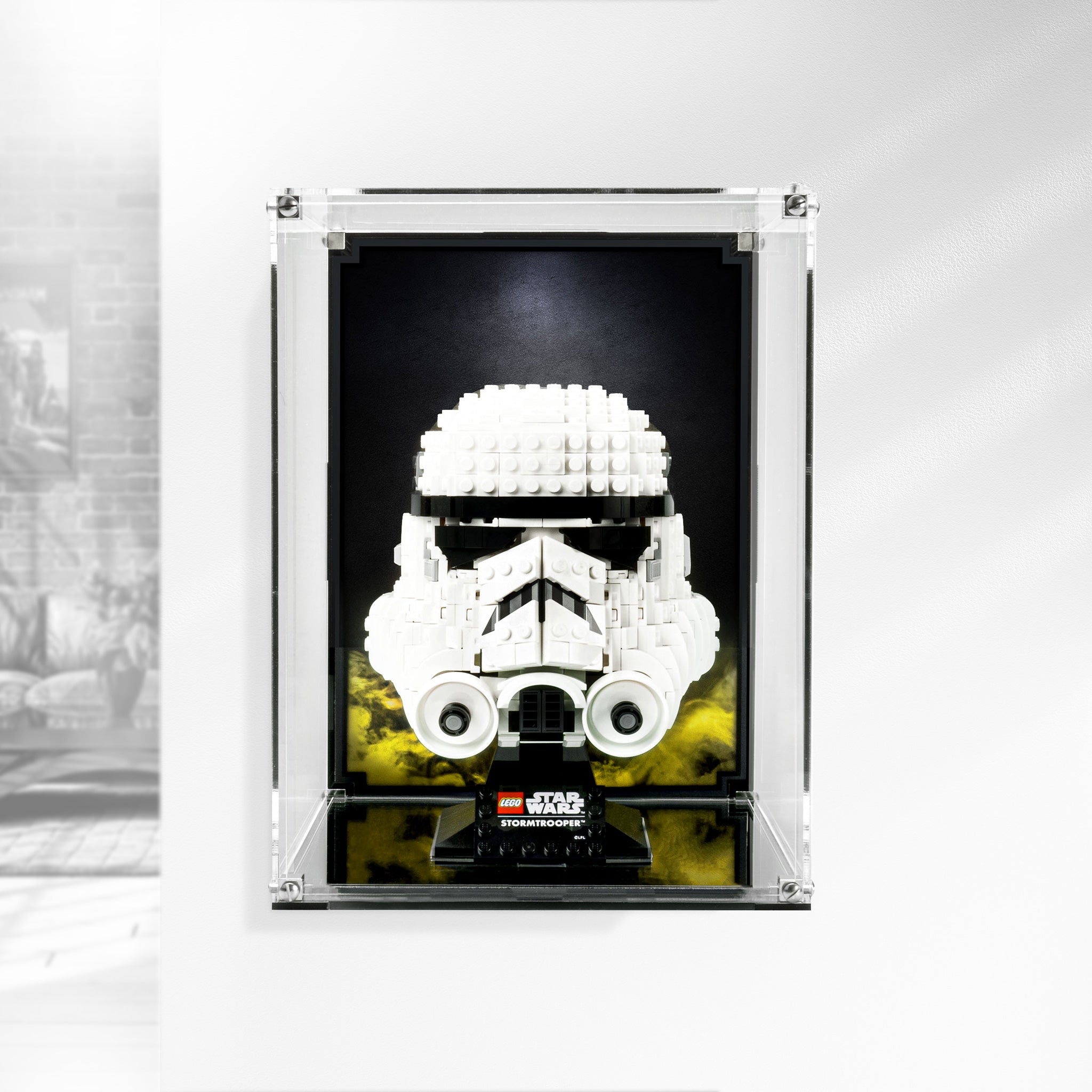 Wall Mounted Display Case for LEGO® Star Wars Stormtrooper Helmet (75276)