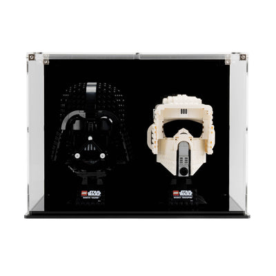 Dual Display Case for two LEGO® Helmets