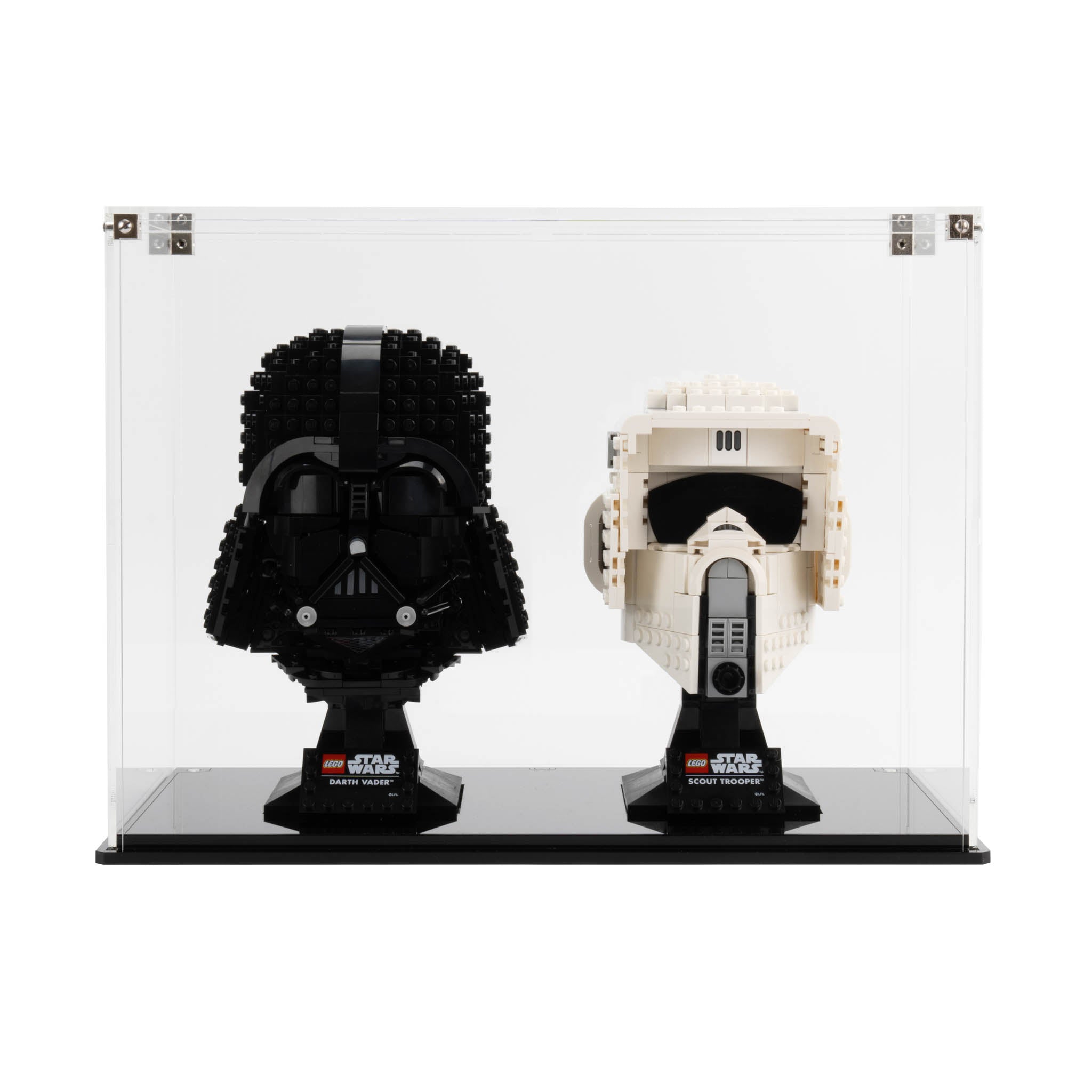Dual Display Case for two LEGO® Helmets