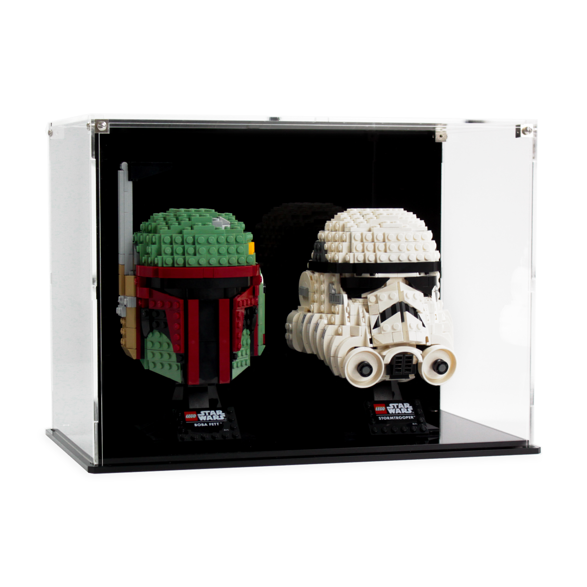 Dual Display Case for two LEGO® Helmets