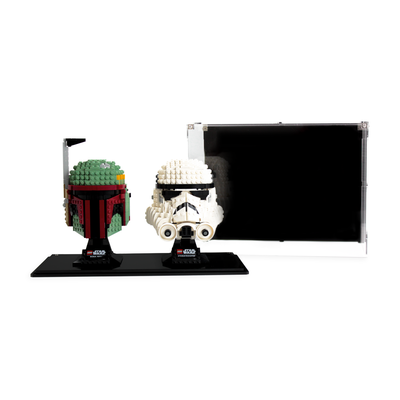 Dual Display Case for two LEGO® Helmets