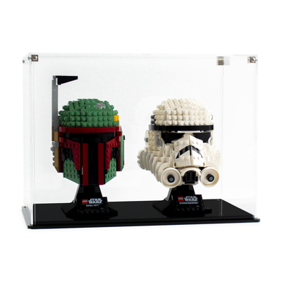 Dual Display Case for two LEGO® Helmets