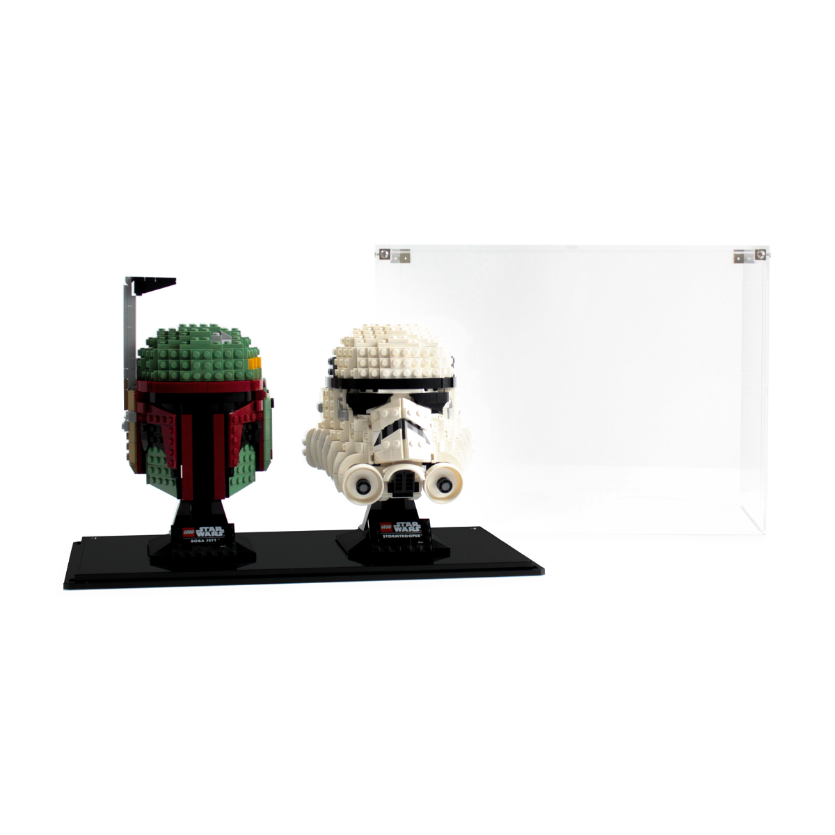 Dual Display Case for two LEGO® Helmets
