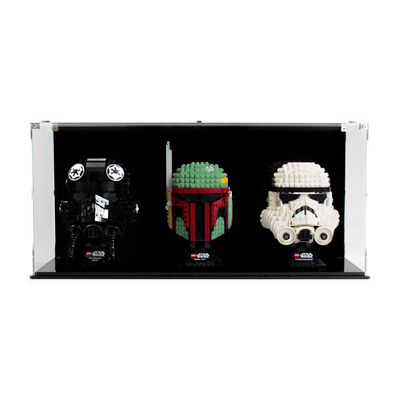 Display Case for three LEGO® Helmets