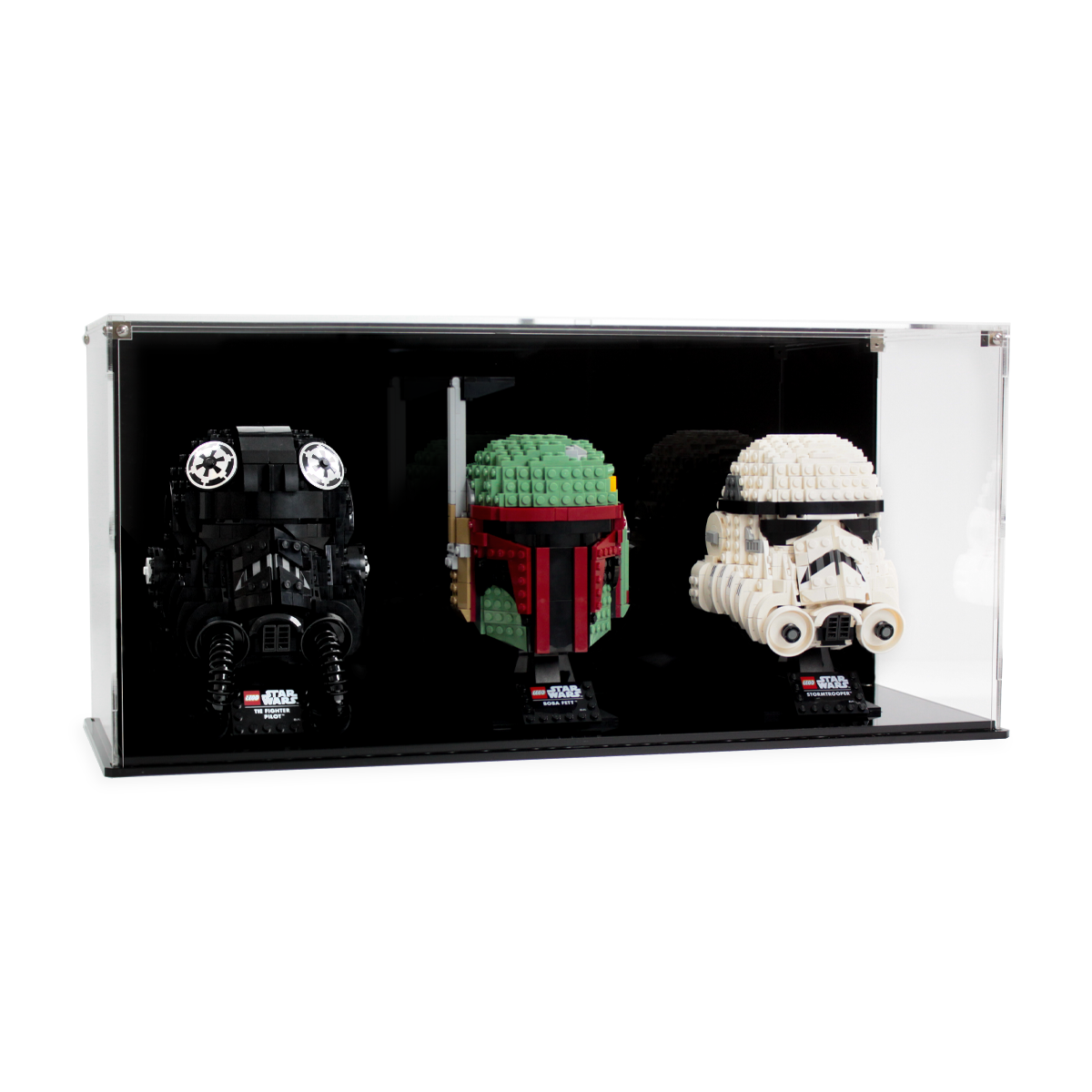 Display Case for three LEGO® Helmets