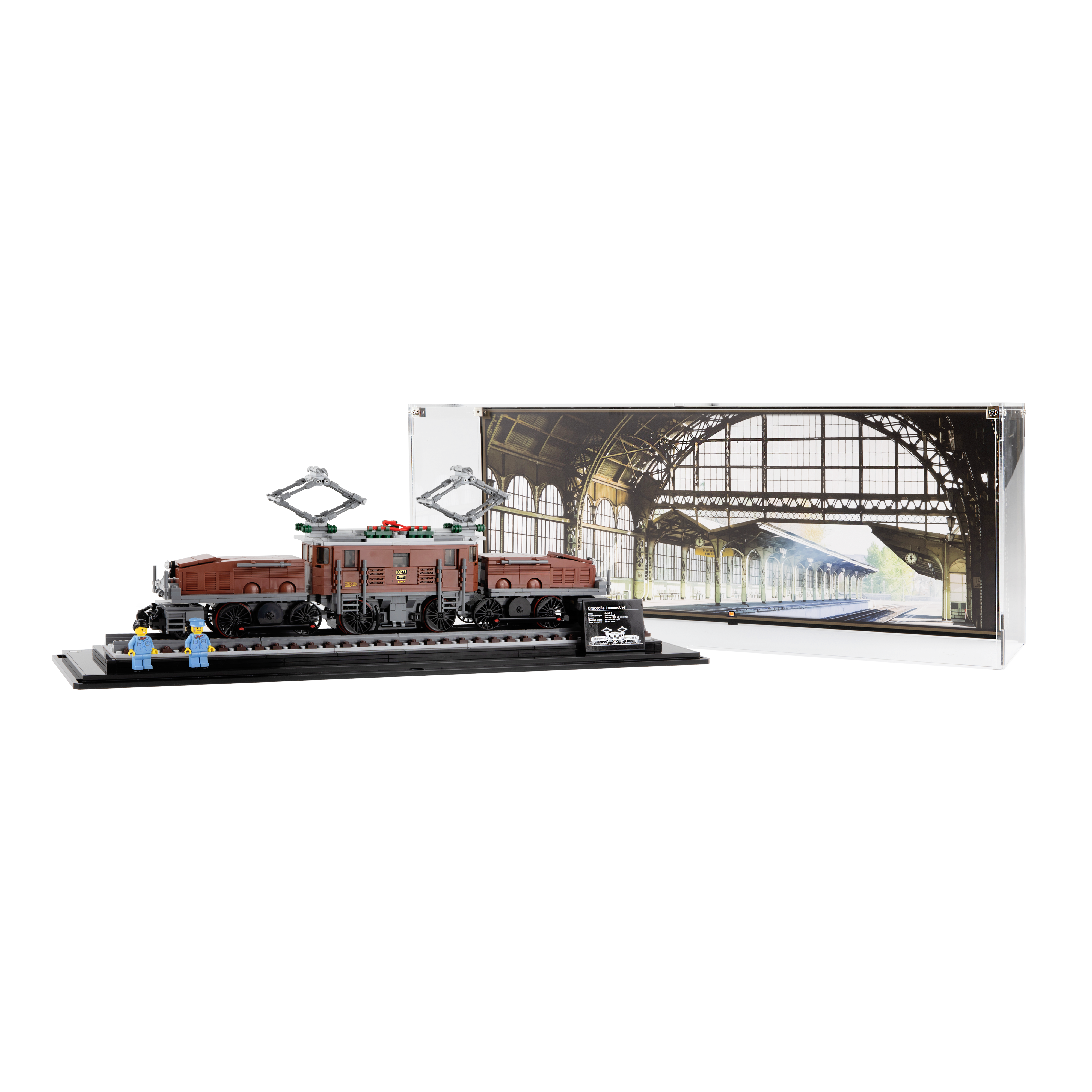 Display Case for the LEGO® Creator: Crocodile Train (10277)