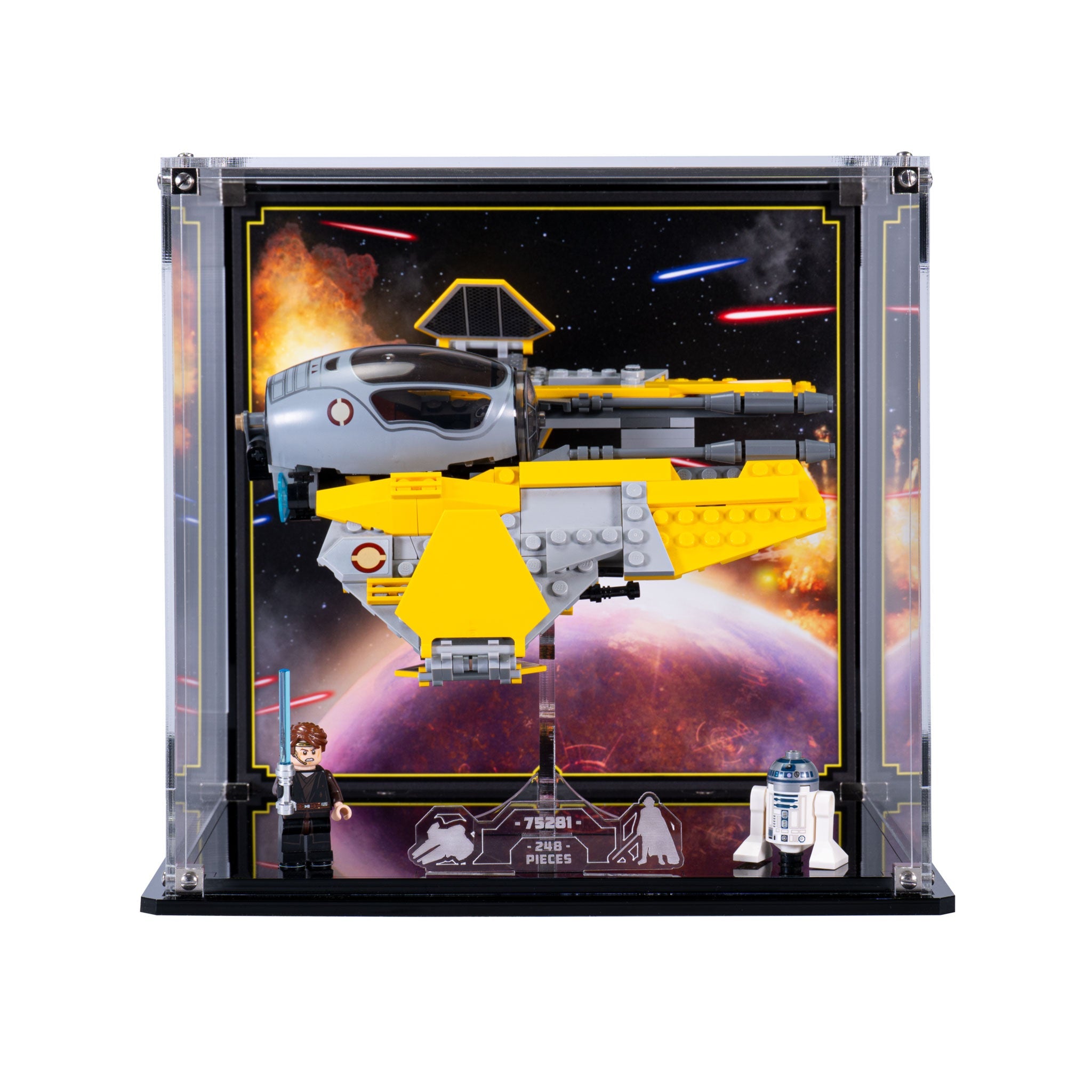 Display Case for LEGO® Star Wars: Anakin's Jedi Interceptor (75281)