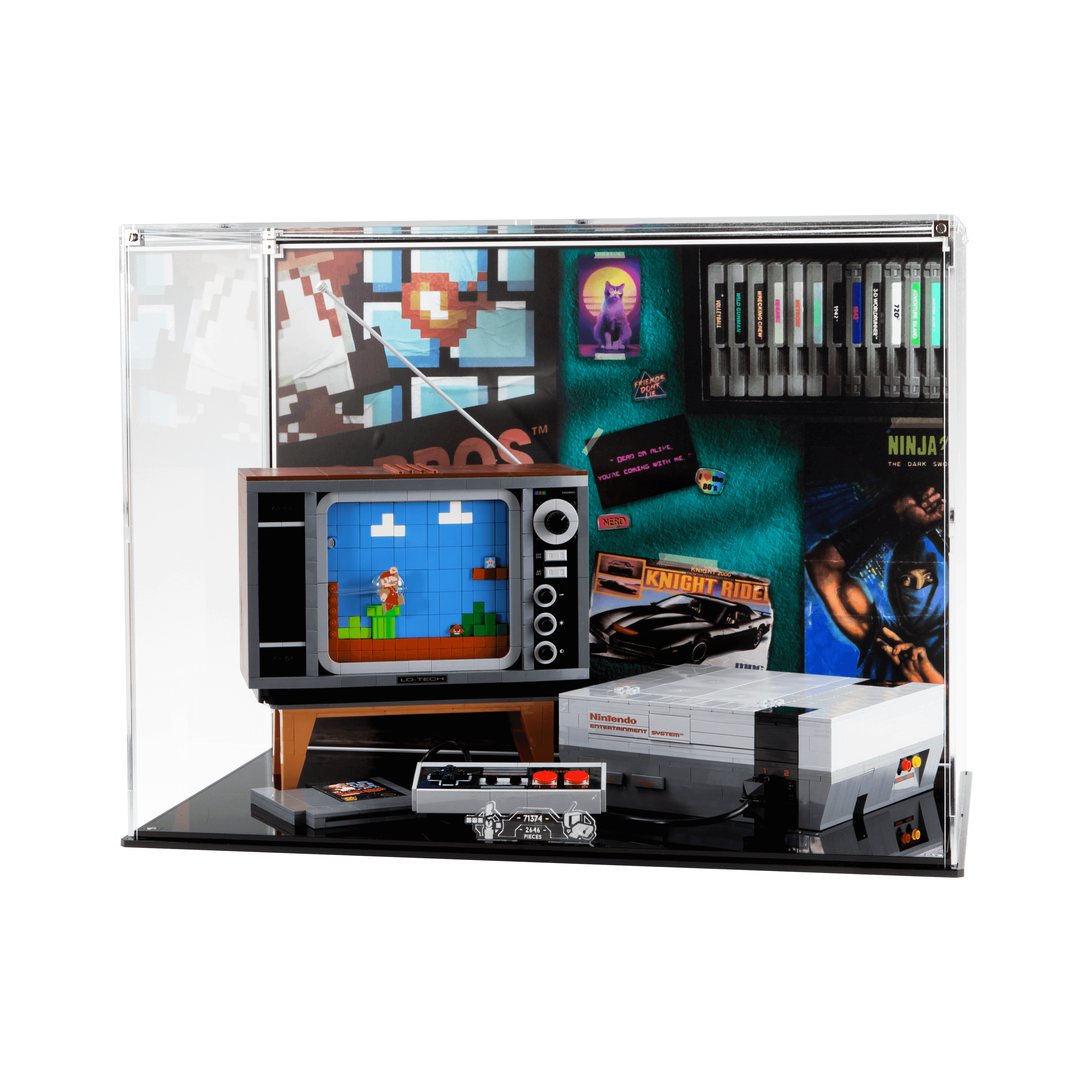 Display Case for LEGO®: Nintendo Entertainment System (71374)