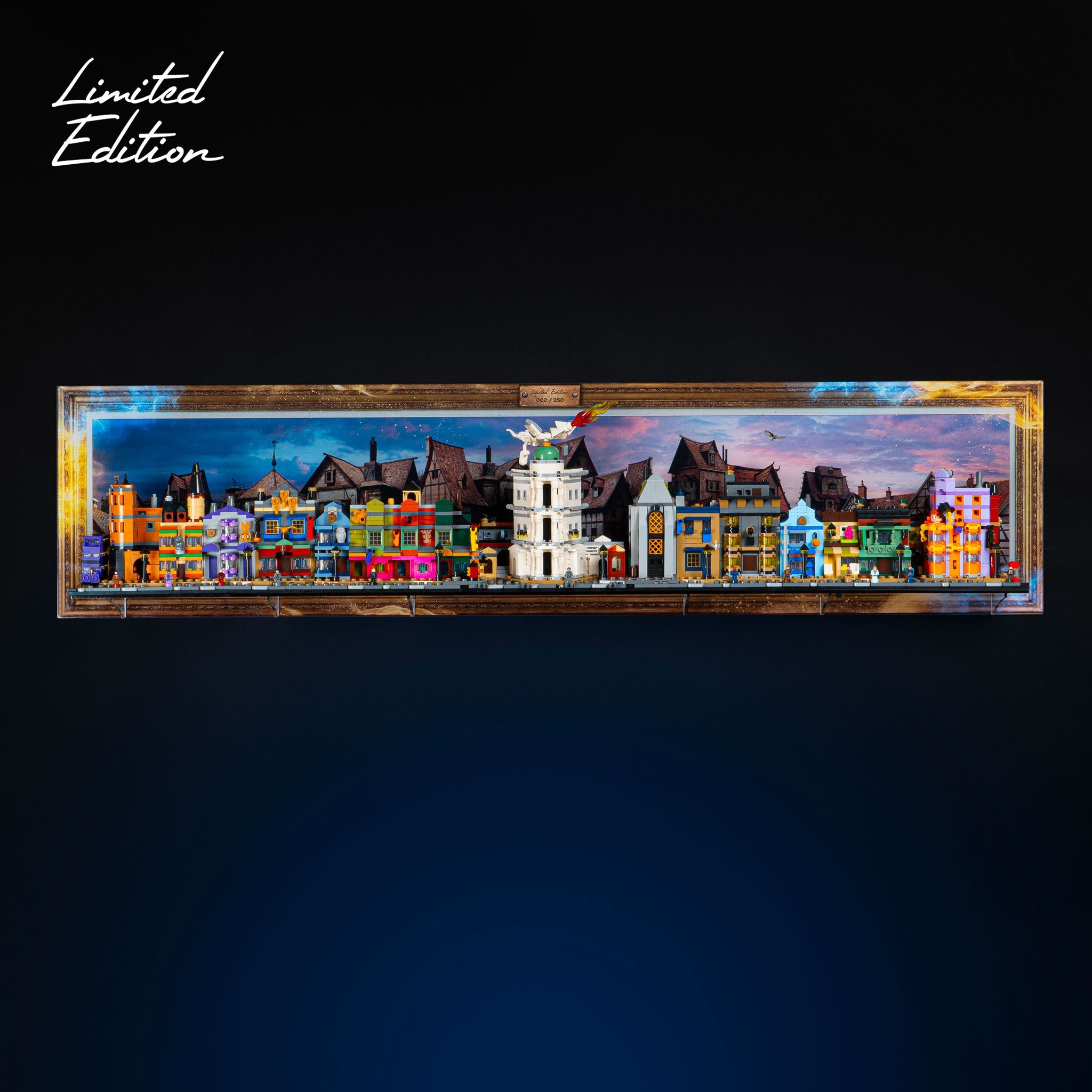 Limited Edition Wall Mounted Display Stand for LEGO® Harry Potter: Diagon Alley Wizarding Shops (76444)
