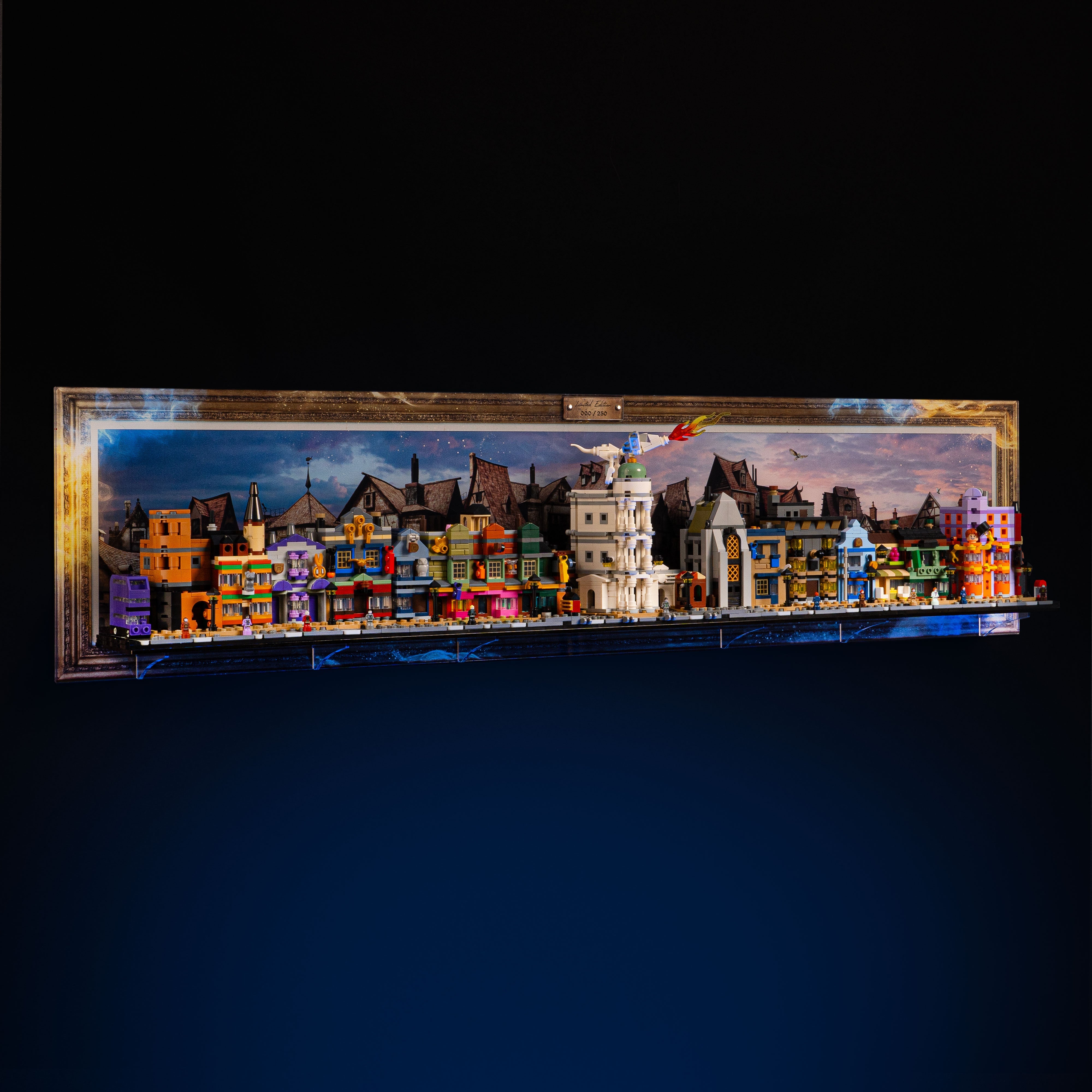 Limited Edition Wall Mounted Display Stand for LEGO® Harry Potter: Diagon Alley Wizarding Shops (76444)