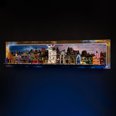 Limited Edition Wall Mounted Display Stand for LEGO® Harry Potter: Diagon Alley Wizarding Shops (76444)