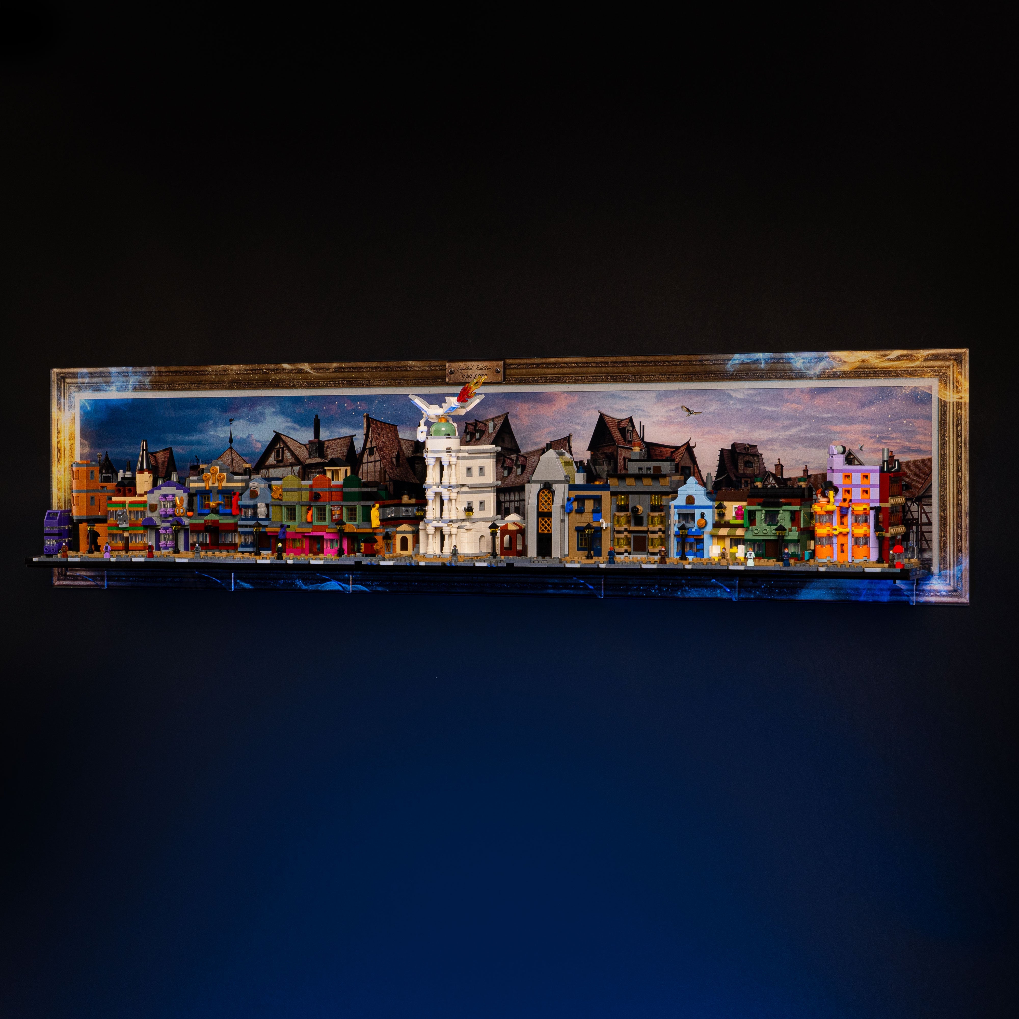 Limited Edition Wall Mounted Display Stand for LEGO® Harry Potter: Diagon Alley Wizarding Shops (76444)