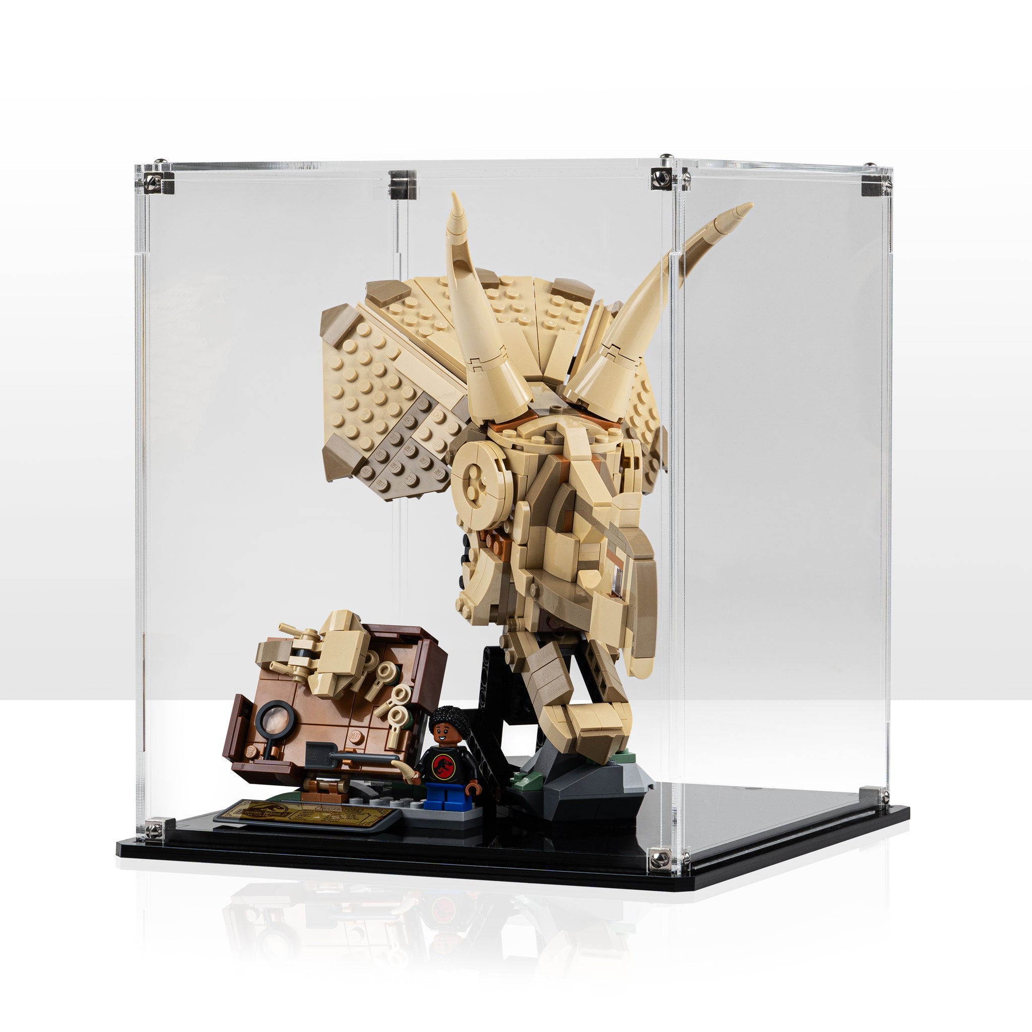 Display Case for LEGO® Jurassic World: Dinosaur Fossils Triceratops Skull (76969)