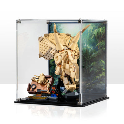 Display Case for LEGO® Jurassic World: Dinosaur Fossils Triceratops Skull (76969)