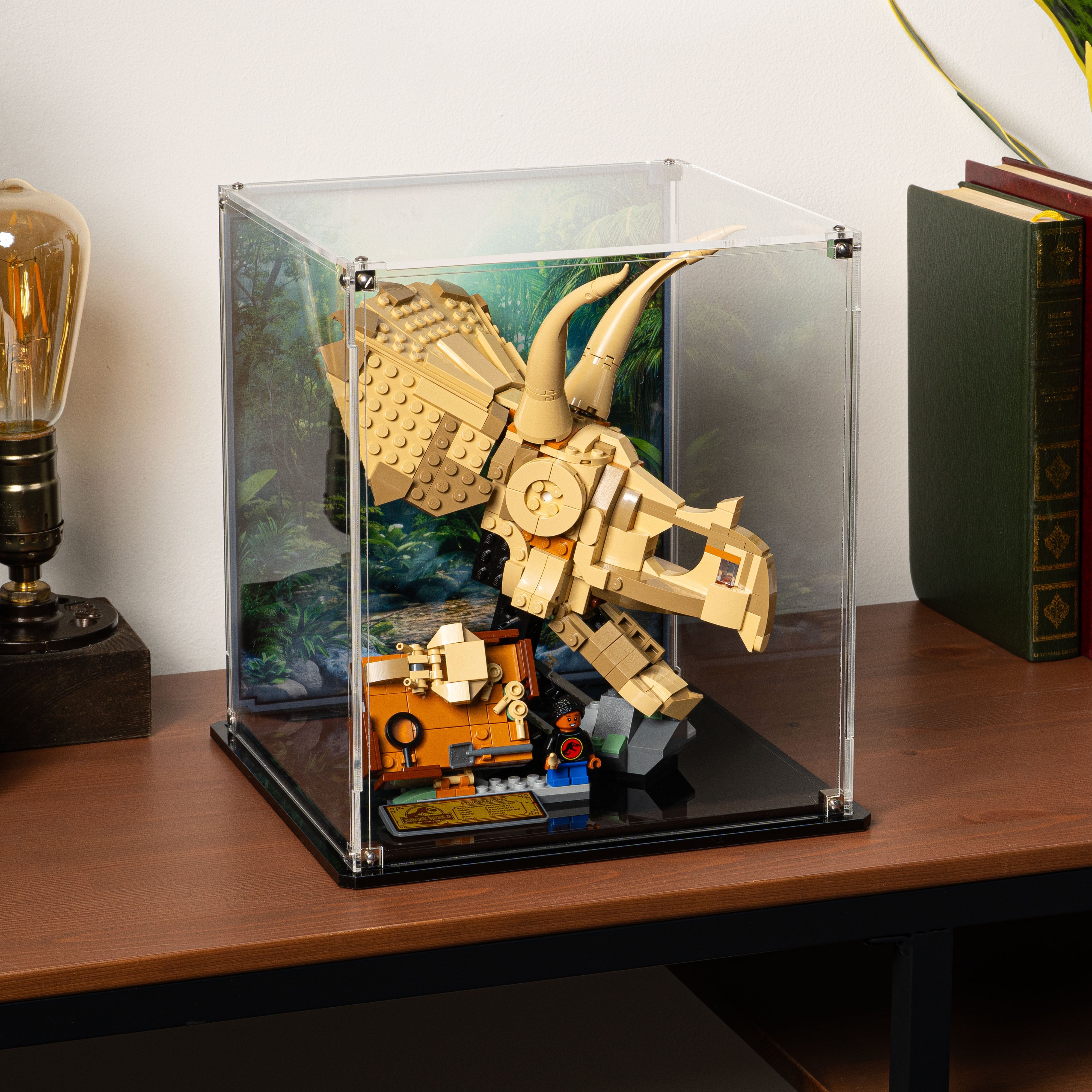 Display Case for LEGO® Jurassic World: Dinosaur Fossils Triceratops Skull (76969)