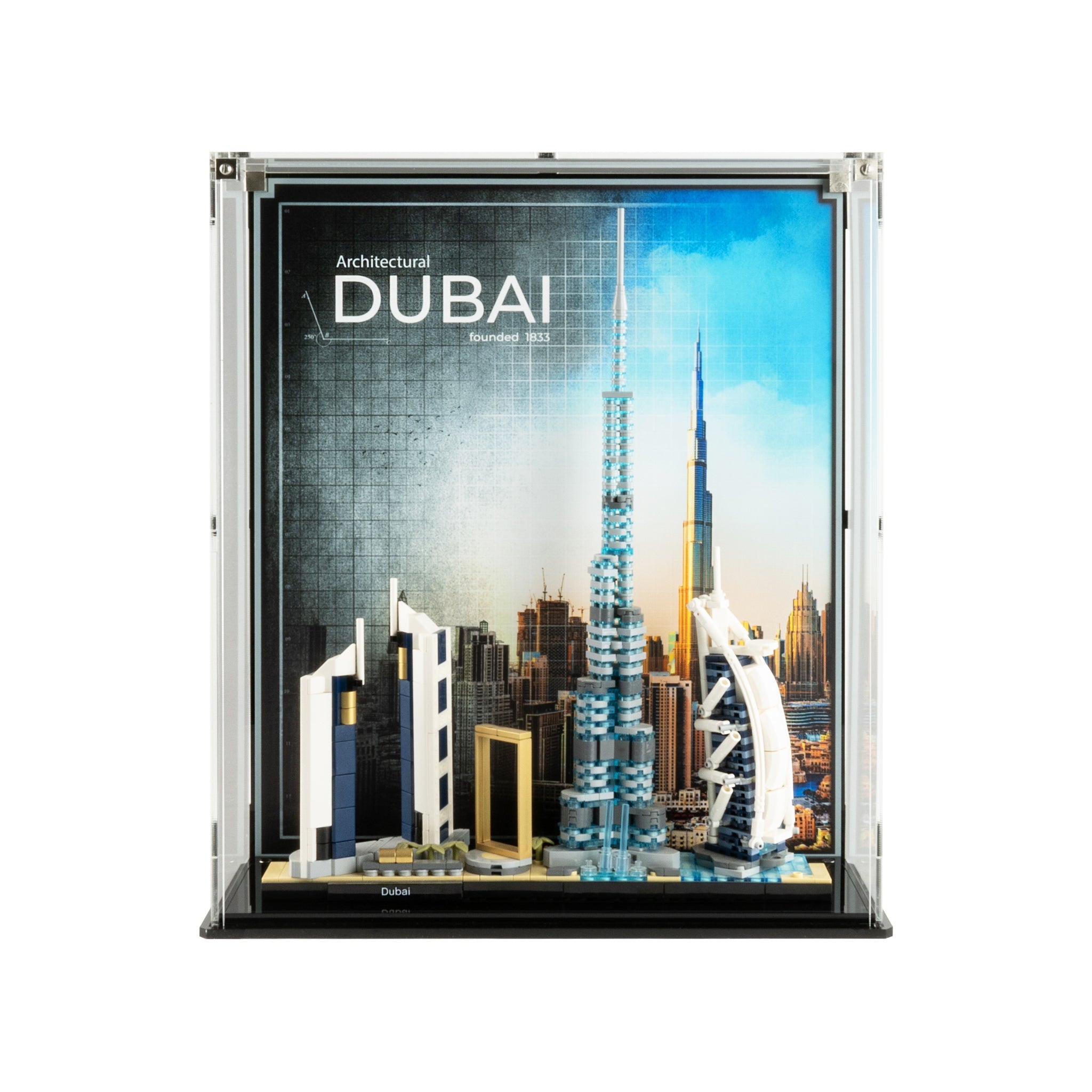 Display Case for LEGO® Architecture: Dubai Skyline (21052)