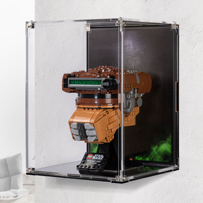 Wall Mounted Display Case for LEGO® Star Wars Princess Leia Boushh Helmet (75351)