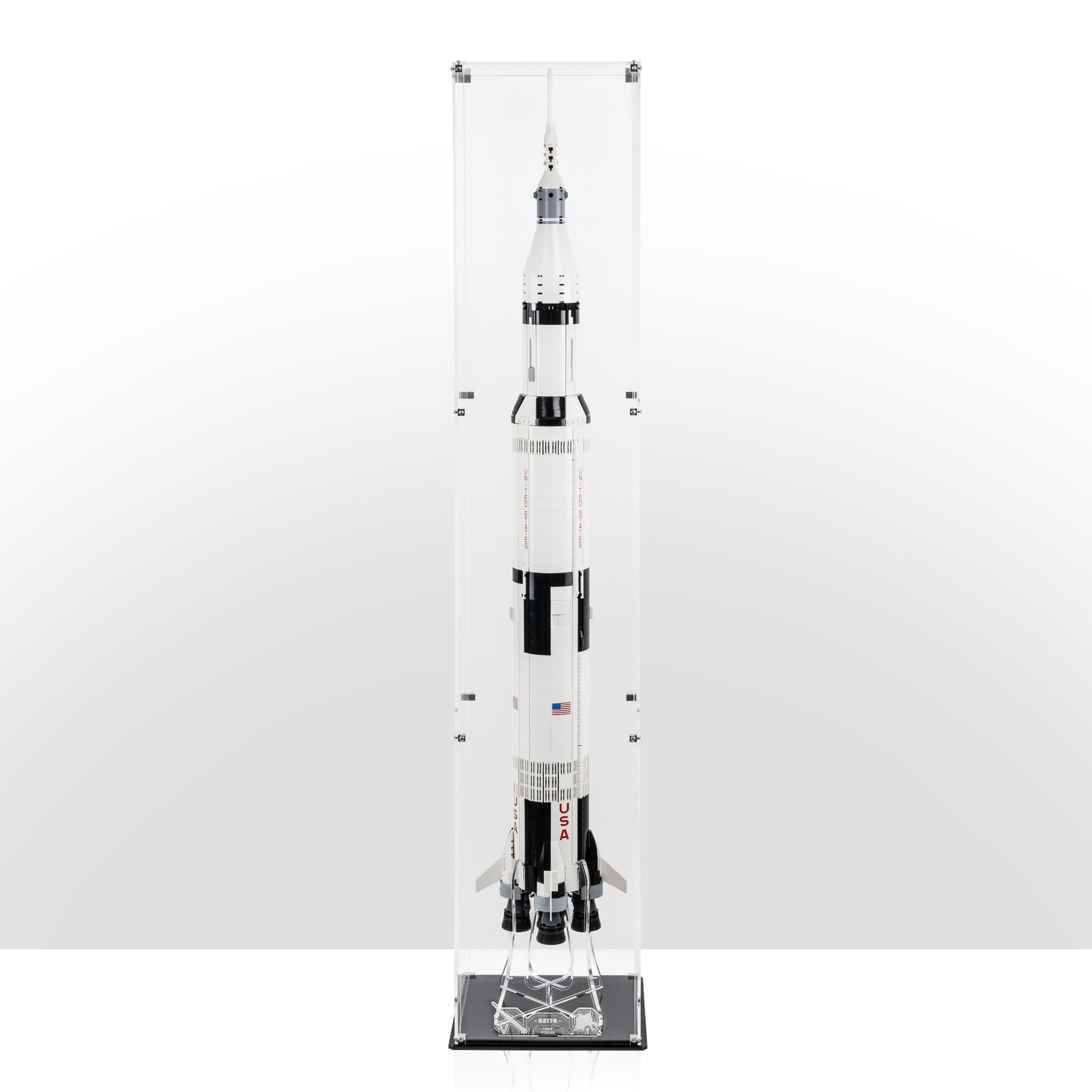Display Case (vertical) for LEGO® Ideas: NASA Apollo Saturn V (92176)