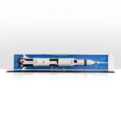 Display Case (horizontal) for LEGO® Ideas: NASA Apollo Saturn V (92176)