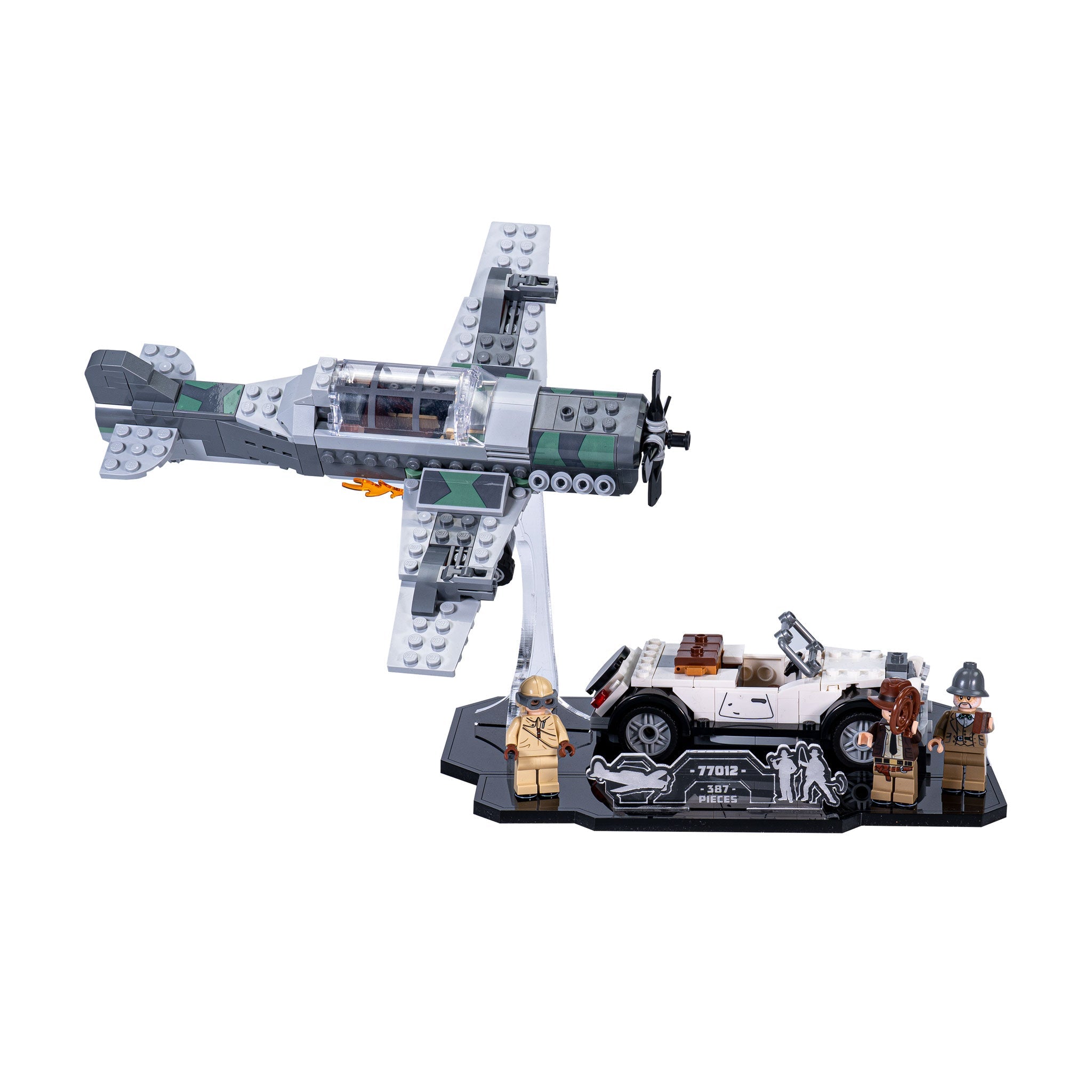 Display Stand for LEGO® Indiana Jones™ Fighter Plane Chase (77012)