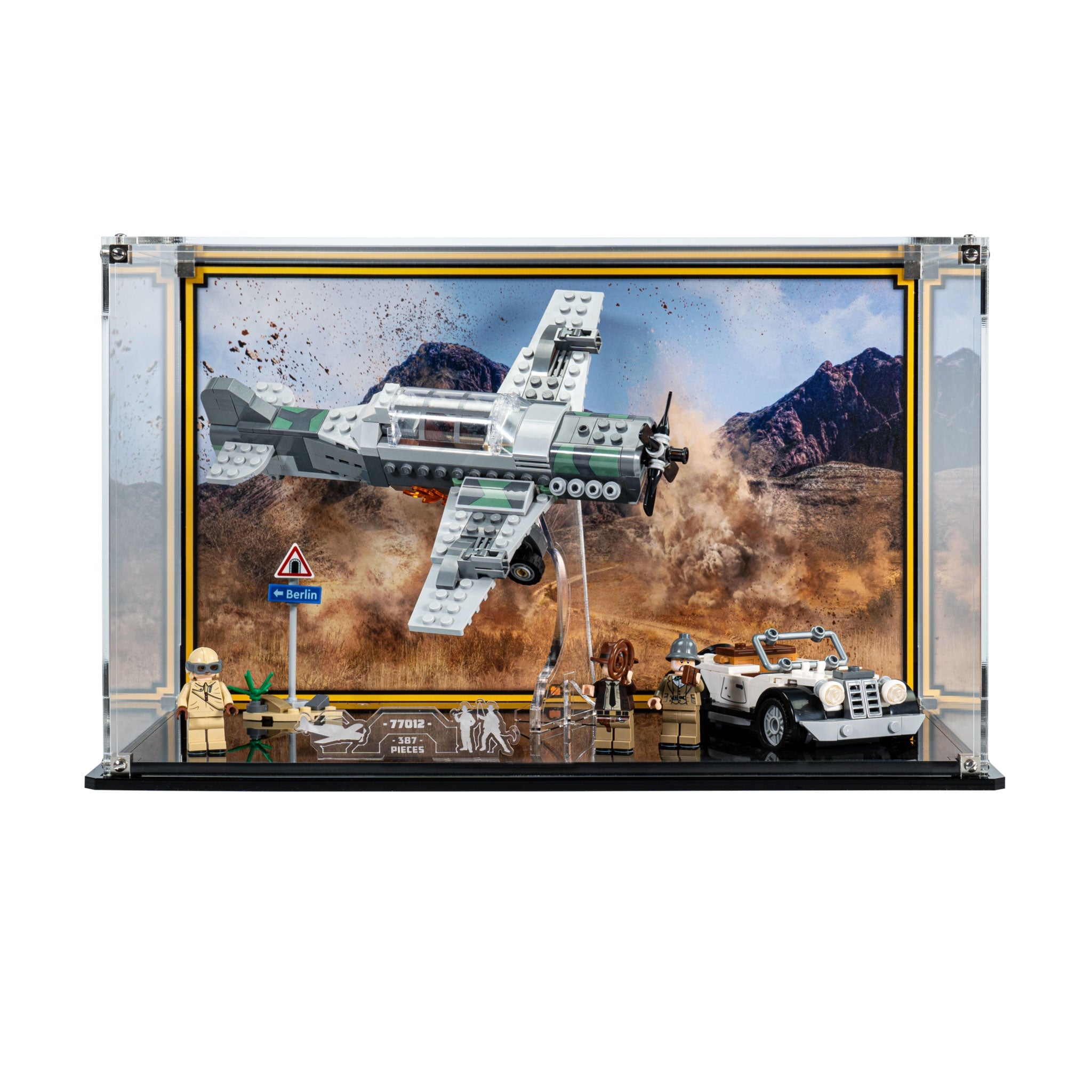 Display Case for LEGO® Indiana Jones™ Fighter Plane Chase (77012)