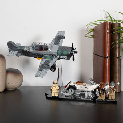 Display Stand for LEGO® Indiana Jones™ Fighter Plane Chase (77012)