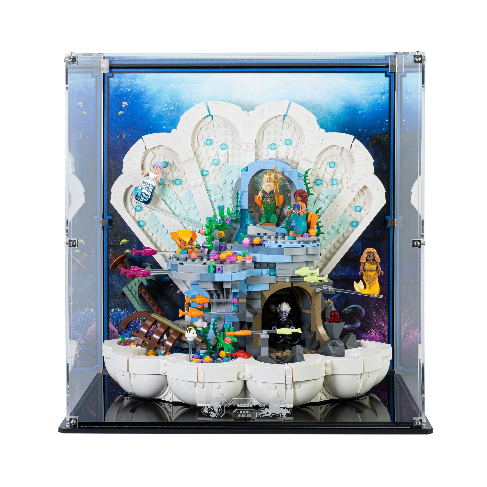 Display Case for LEGO® Disney: The Little Mermaid Royal Clamshell (43225)