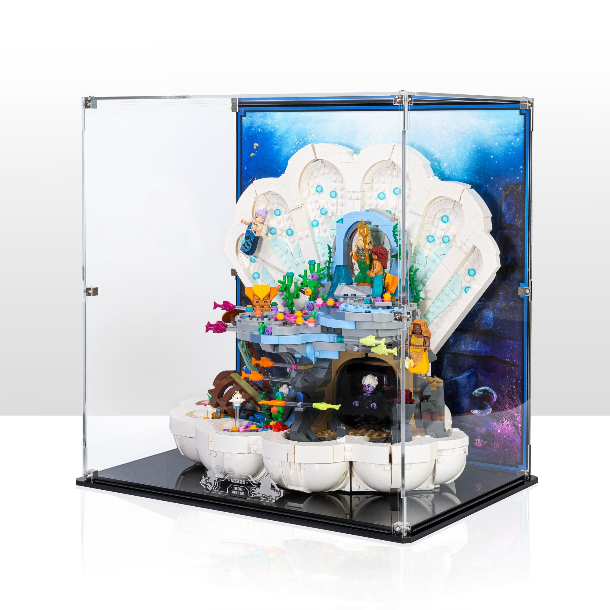 Display Case for LEGO® Disney: The Little Mermaid Royal Clamshell (43225)