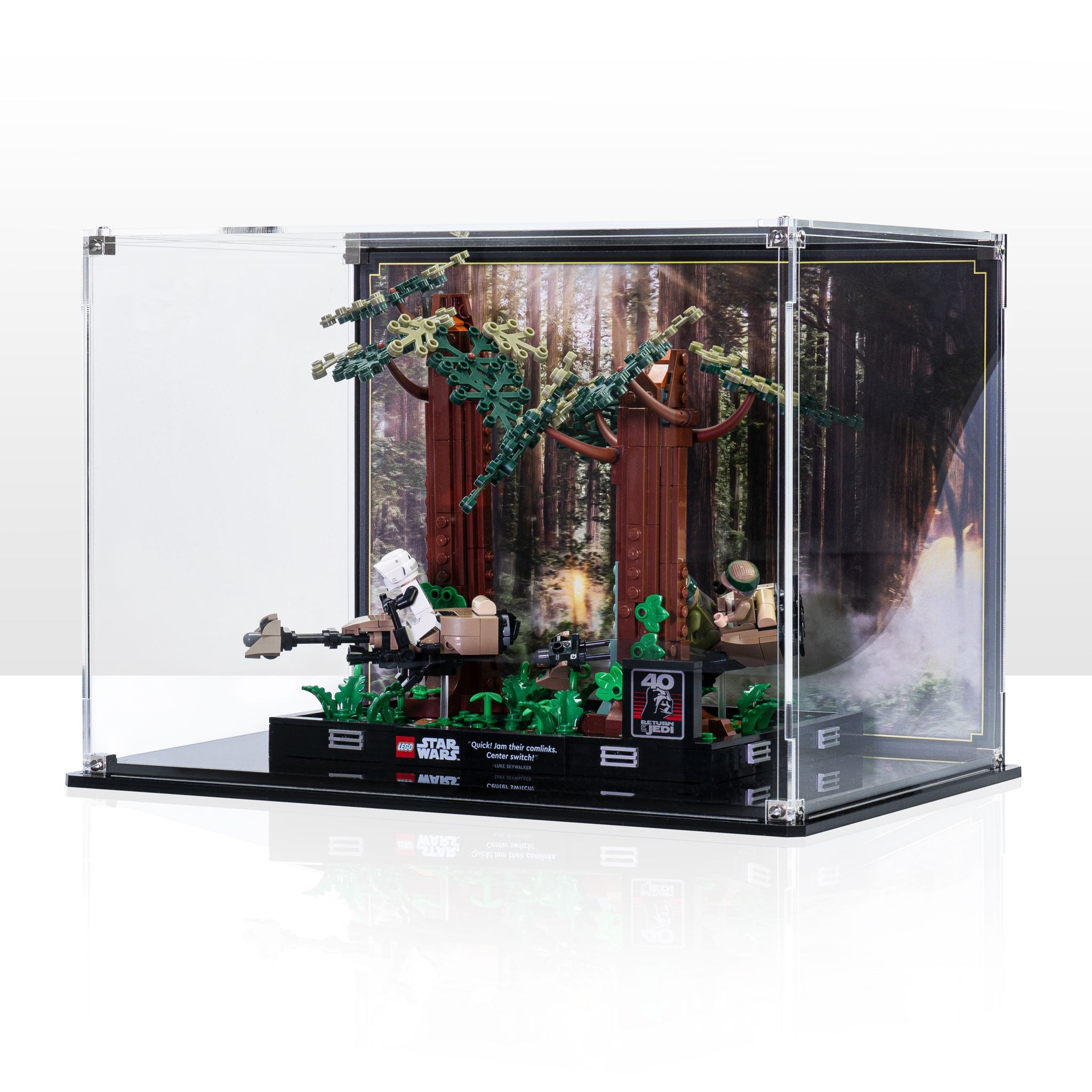 Display Case for LEGO® Star Wars: Endor™ Speeder Chase Diorama (75353)