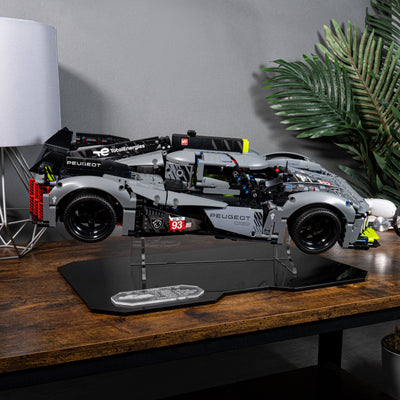 Display Stand for LEGO® Technic: PEUGEOT 9X8 24H Le Mans Hybrid Hypercar (42156)