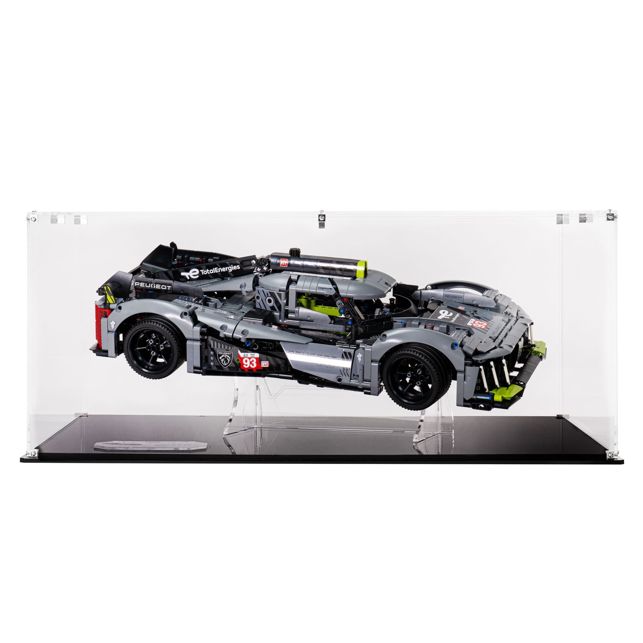 Display Case for LEGO® Technic: PEUGEOT 9X8 24H Le Mans Hybrid Hypercar (42156)