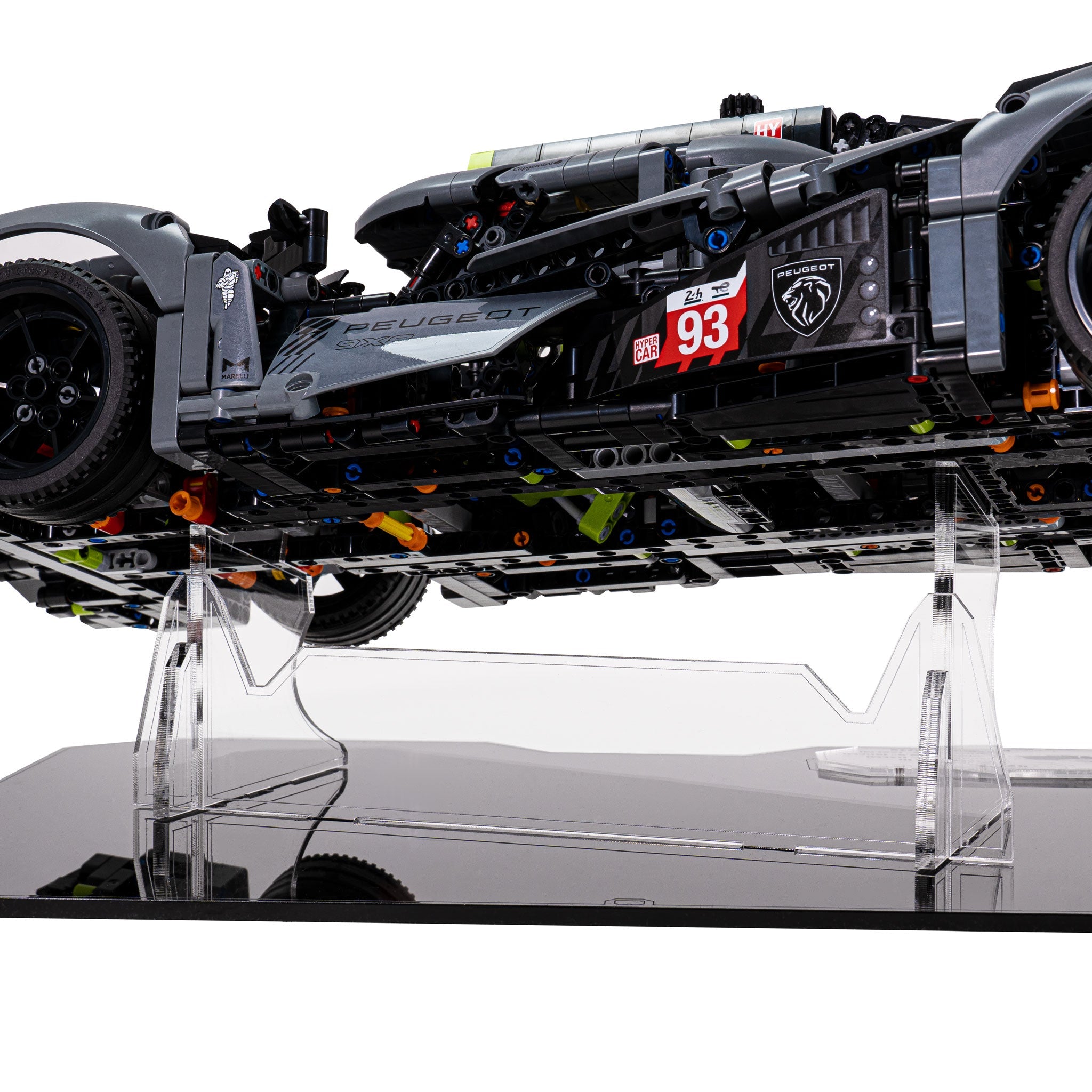 Display Stand for LEGO® Technic: PEUGEOT 9X8 24H Le Mans Hybrid Hypercar (42156)