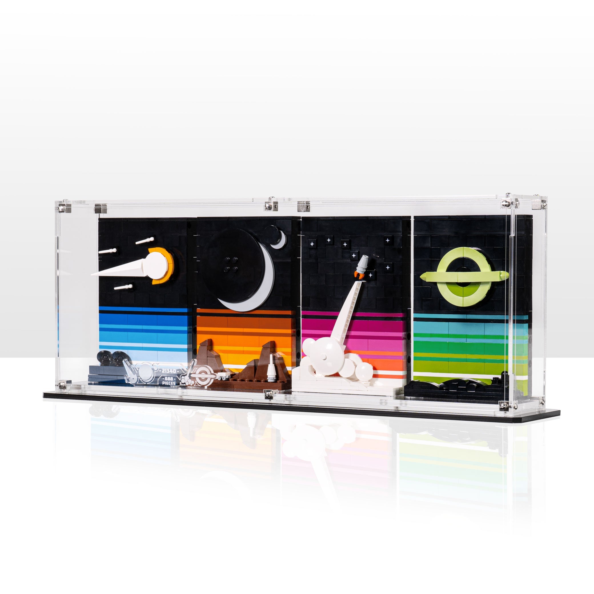 Wall Mounted Display Case for LEGO® Ideas: Tales of the Space Age (21340)