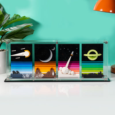 Wall Mounted Display Case for LEGO® Ideas: Tales of the Space Age (21340)