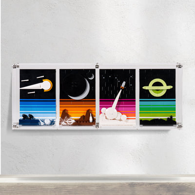 Wall Mounted Display Case for LEGO® Ideas: Tales of the Space Age (21340)